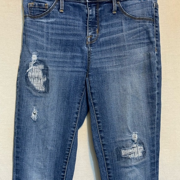 B-119 Mossimo High‎ Rise Denim Jean Jeggings Size 2 - Picture 3 of 13
